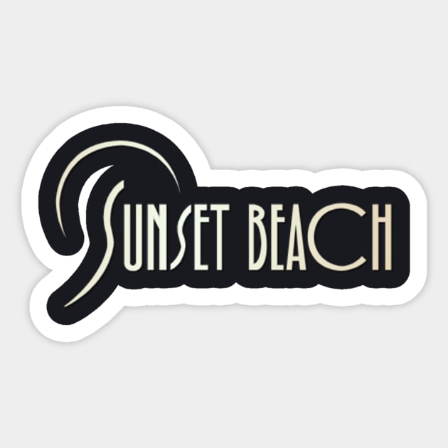 Sunset Beach TV Show Logo Sticker by HDC Designs